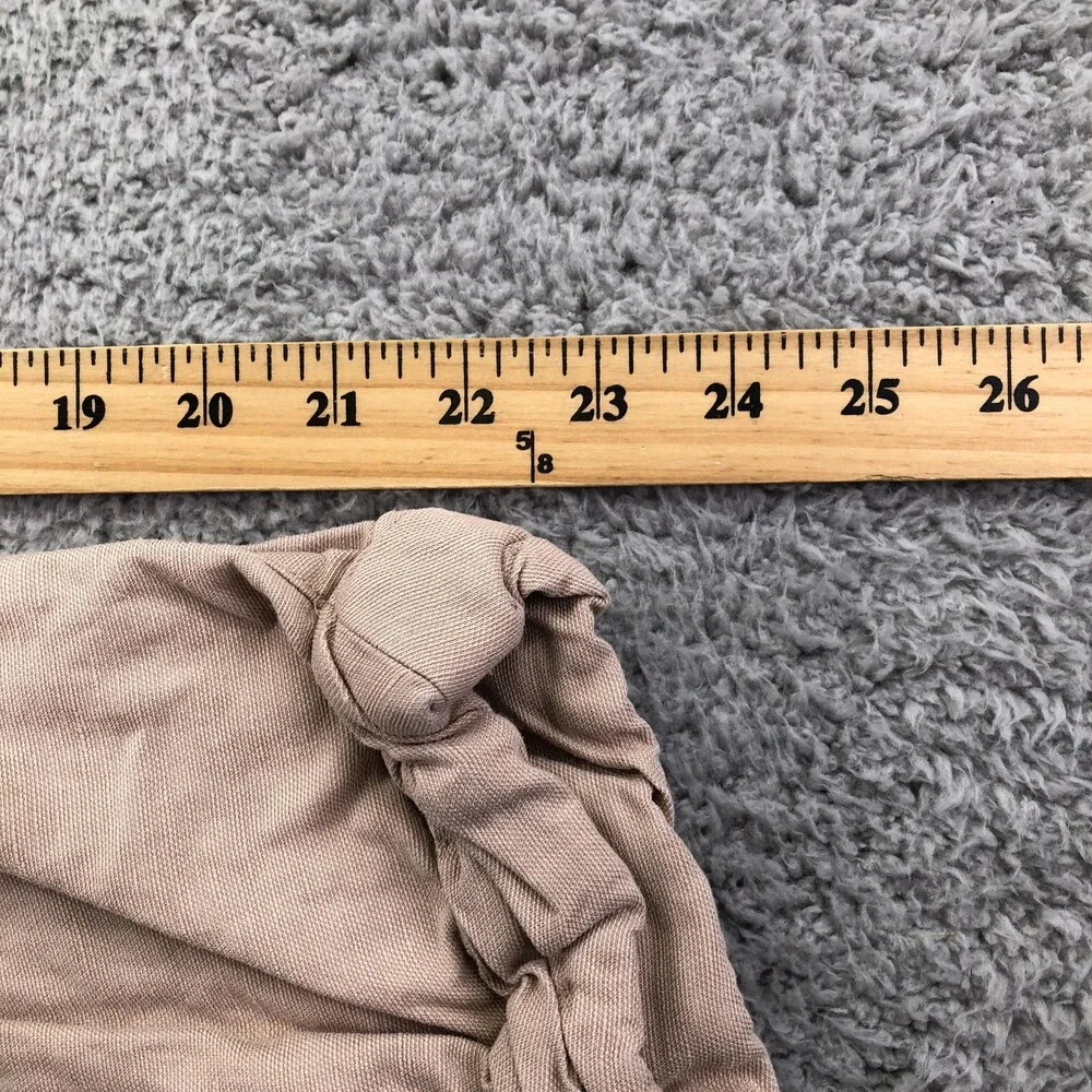 Aritzia Wilfred Pants Womens 4 Pink Linen Jogger Tapered Cuffed Drawstring